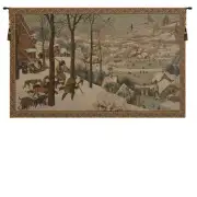 Hunting in the Snow Italian Tapestry