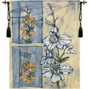 Embellished Wildflower Collage II Wall Tapestry