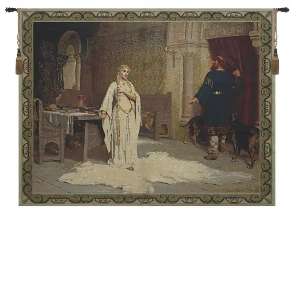 Lady Godiva Courtyard Fine Art Tapestry