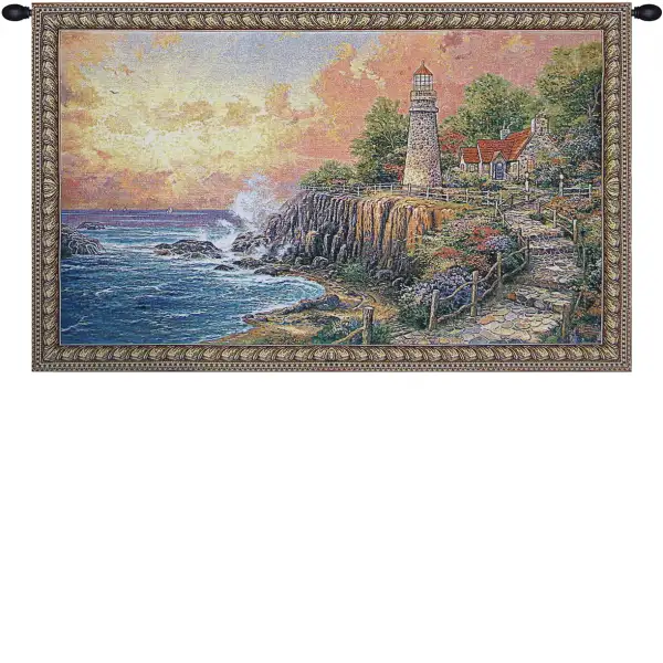Light Of Peace Wall Tapestry - 53 in. x 34 in. Cotton/Viscose/Polyester by Charlotte Home Furnishings