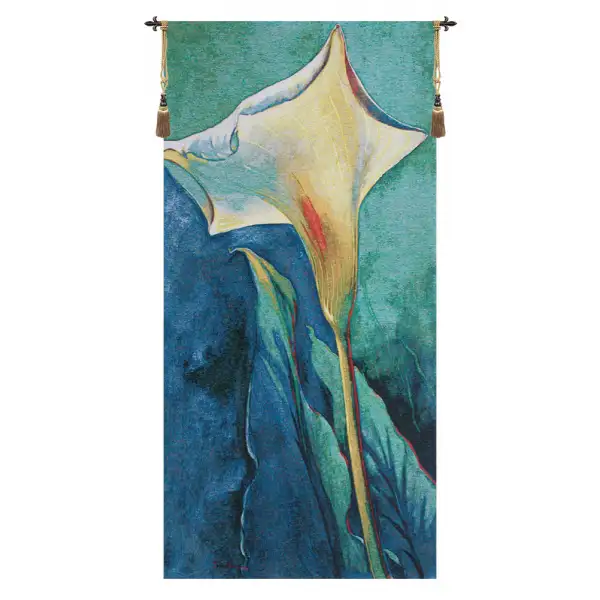 Into Silence By Simon Bull Belgian Tapestry Wall Hanging - 27 in. x 56 in. Cotton/Acrylic/Wool/Polyester by Simon Bull