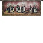 Fruit And Wine Melody Wall Tapestry - 53 in. x 22 in. Cotton/Viscose/Polyester by Charlotte Home Furnishings