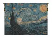 The Starry Night Belgian Tapestry Wall Hanging