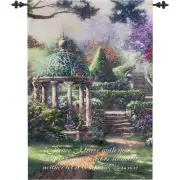 Gazebo of Prayer by Kinkade Wall Tapestry