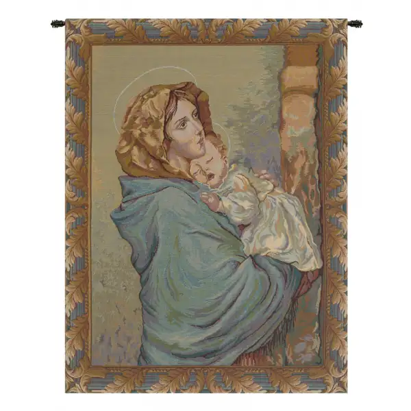 Madonna Ferruzzi Italian Tapestry Wall Hanging