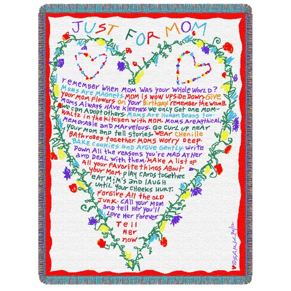 Just for Mom Tapestry Throw