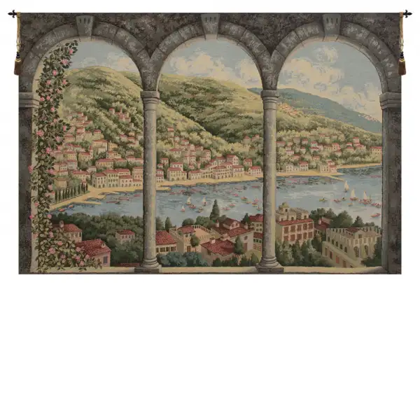 Como Lake Italian Tapestry Wall Hanging