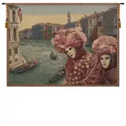 View With Masks Italian Tapestry - 53 in. x 36 in. Cotton/Viscose/Polyester by Silva