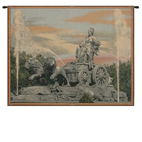 Cibele Madrid Fountain Italian Tapestry