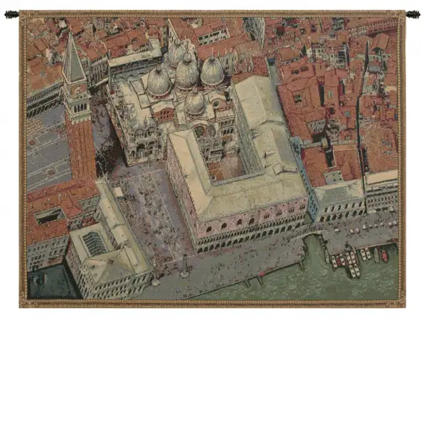 Venice from Above Italian Wall Tapestry