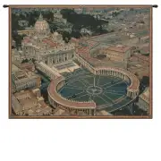 St. Peters Square Italian Tapestry Wall Hanging