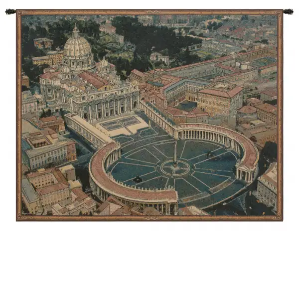 St. Peters Square Italian Tapestry - 54 in. x 38 in. Cotton/Viscose/Polyester by Alessia Cara