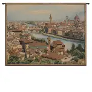 View of Florence and the Arno Italian Wall Tapestry