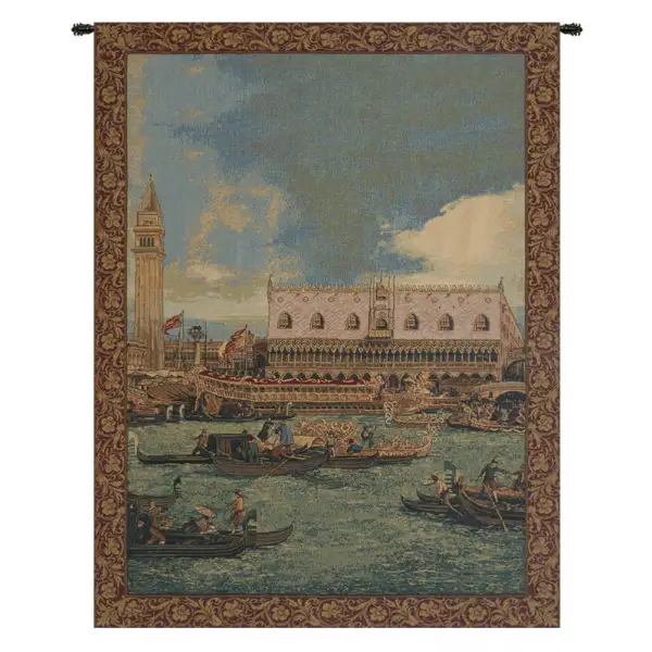 Bucintoro I Vertical Italian Tapestry Wall Hanging