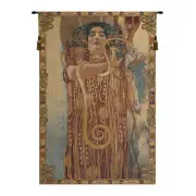 Hygeia By Klimt Italian Tapestry - 36 in. x 54 in. Cotton/Viscose/Polyester by Gustav Klimt