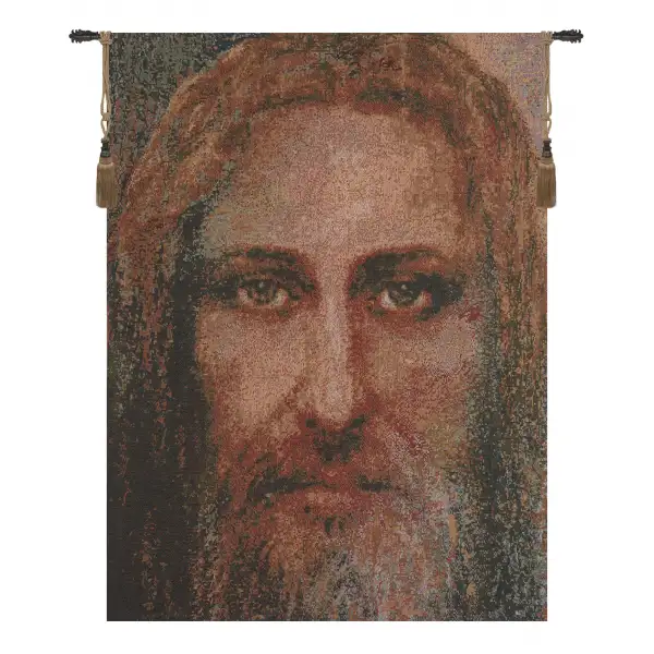 Face Of Christ European Tapestries - 17 in. x 25 in. Cotton/Polyester/Viscose by Charlotte Home Furnishings