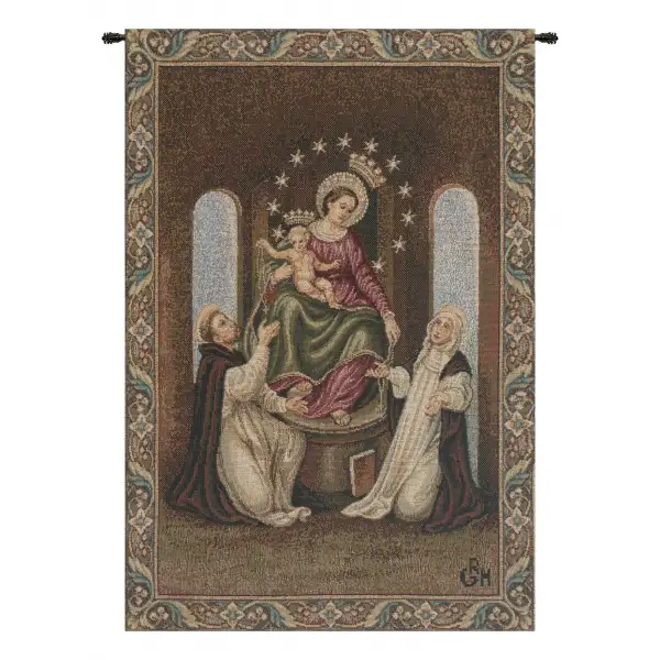 Our Lady Of Pompei European Tapestries - 13 in. x 18 in. Cotton/Polyester/Viscose by Charlotte Home Furnishings