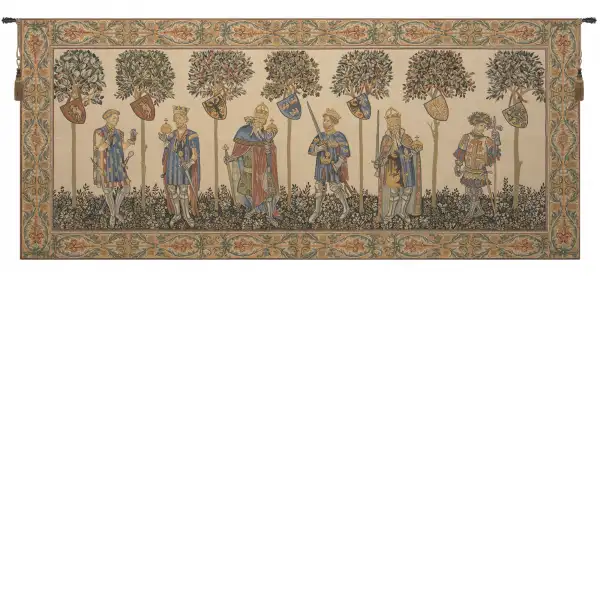 Master Of The Castle I European Tapestries - 63 in. x 25 in. Cotton/goldenthreads by Charlotte Home Furnishings