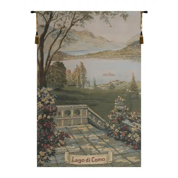 Lake Como 1 European Tapestries - 18 in. x 27 in. Cotton/Polyester/Viscose by Robert Pejman