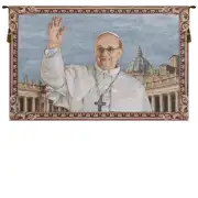 Pope Francis European Tapestries - 25 in. x 17 in. Cotton/Polyester/Viscose by Charlotte Home Furnishings