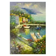 Ships on the Bay Canvas Wall Art