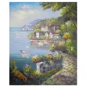 Europe Harbor Canvas Wall Art