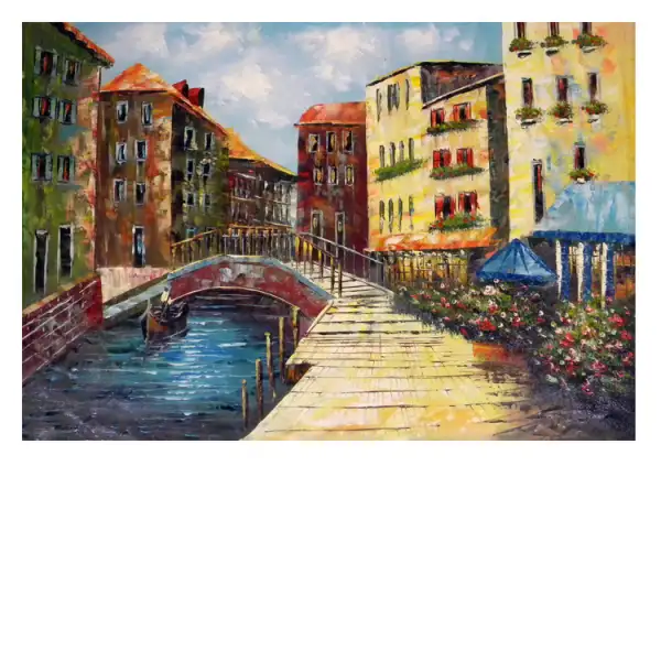 Quiet Harbor at Dusk Canvas Wall Art