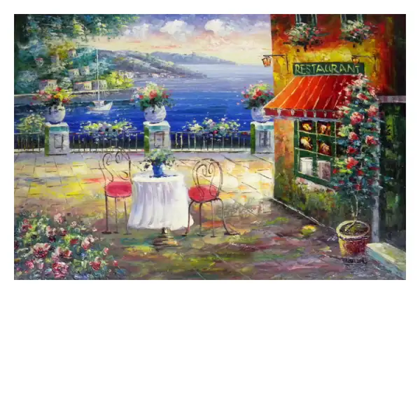 Oceanside Restaurant Canvas Wall Art