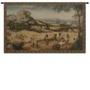 Collecting Hay Italian Tapestry - 42 in. x 26 in. Cotton/Viscose/Polyester by Pieter Bruegel