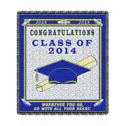 Graduation 2014 Tapestry Afghan Throw