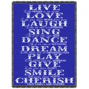 Live Love Laugh Tapestry Throw