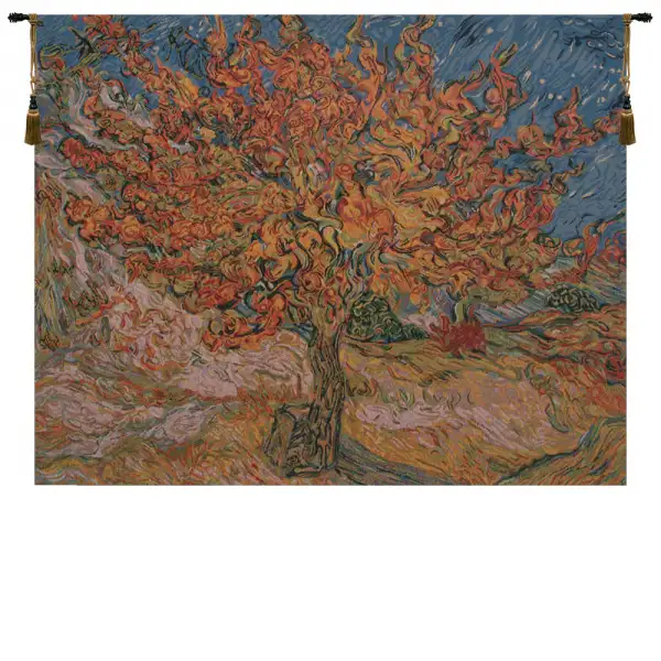 The Mulberry Tree - Van Gogh Belgian Tapestry - 42 in. x 34 in. Cotton/Viscose/Polyester by Vincent Van Gogh