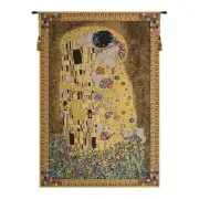 The Kiss (Yellow) Belgian Tapestry