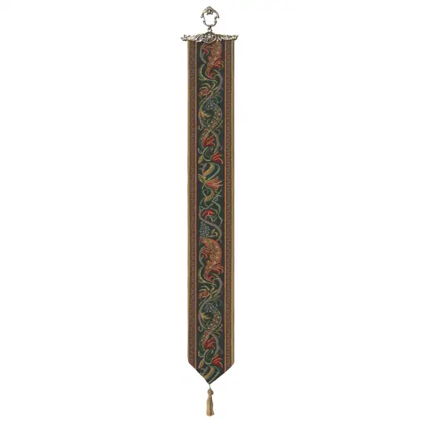 Hunt Of The Boar I Tapestry Bell Pull - 6 in. x 42 in. Cotton/Viscose/Polyester by Charlotte Home Furnishings