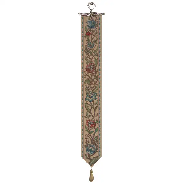 Tree Of Life V Tapestry Bell Pull - 6 in. x 42 in. Cotton/Viscose/Polyester by William Morris