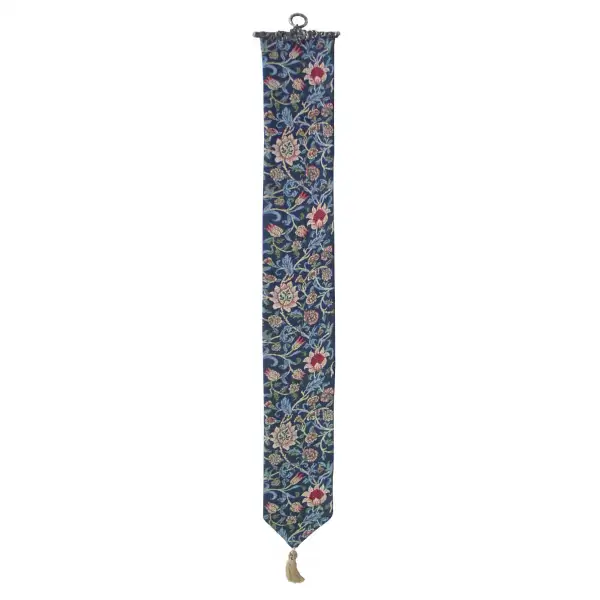 Fleurs De Morris (Blue) I Tapestry Bell Pull - 6 in. x 42 in. Cotton/Viscose/Polyester by William Morris