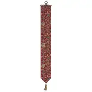 Fleurs De Morris (Red) I Tapestry Bell Pull - 6 in. x 42 in. Cotton/Viscose/Polyester by William Morris