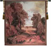 Autumn Countryside Wall Tapestry - 53 in. x 59 in. Cotton/Viscose/Polyester by Charlotte Home Furnishings