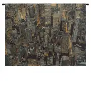 A New York Night Italian Tapestry Wall Hanging