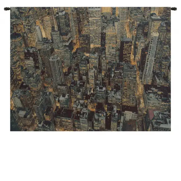 A New York Night Italian Wall Tapestry