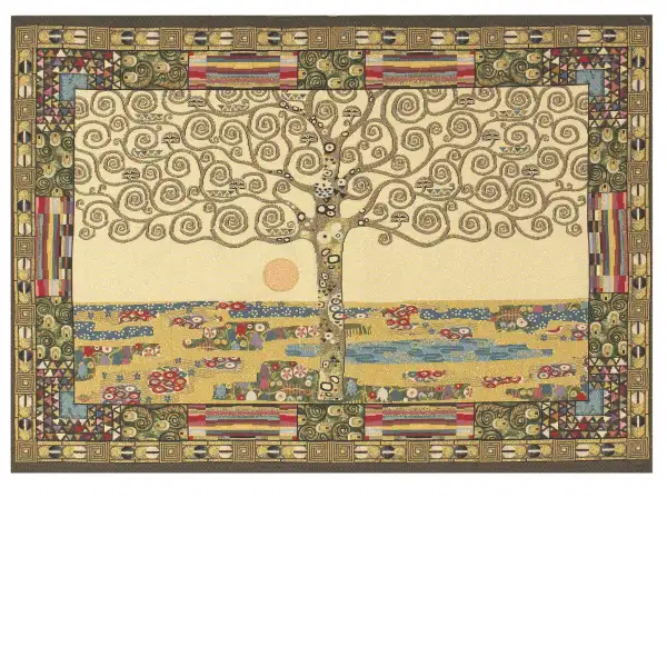 Tree of Life by Klimt Belgian Tapestry Wall Hanging