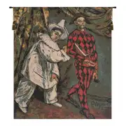 Pierrot and Harlequin Belgian Wall Tapestry