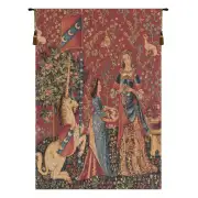 The Smell  L'odorat Small European Tapestry Wall Hanging