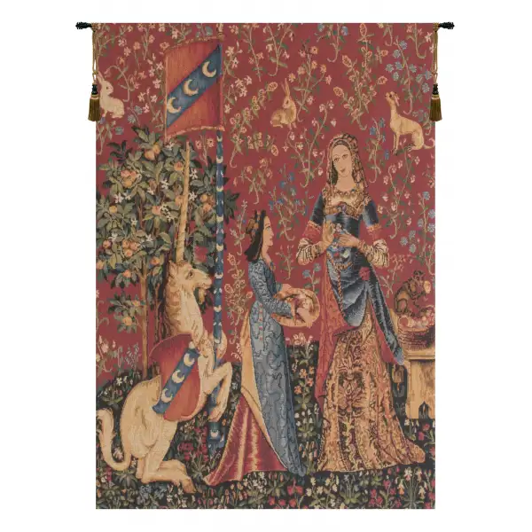 The Smell L'odorat Small Belgian Tapestry Wall Hanging - 18 in. x 24 in. cottonamppolyester by Charlotte Home Furnishings