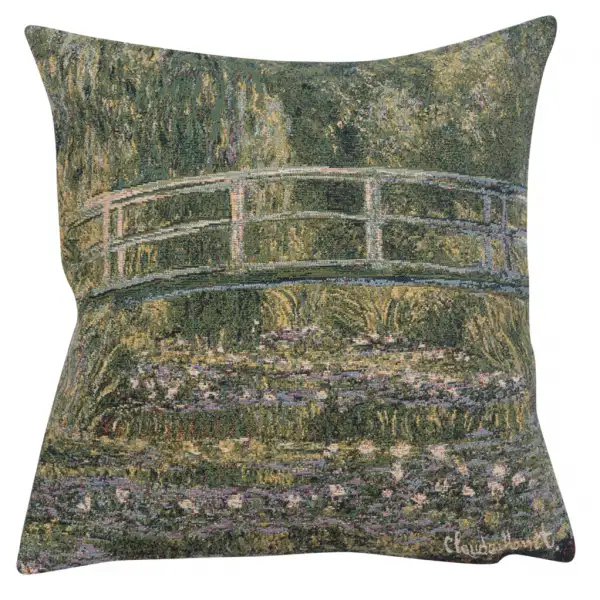 Monet's Bridge at Giverny I European Cushion Cover