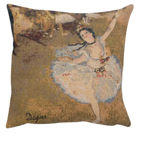 Danseuse Etoile II Belgian Cushion Cover - 18 in. x 18 in. Cotton/Viscose/Polyester by Degas