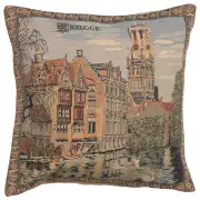 The Canals of Bruges European Cushion Cover