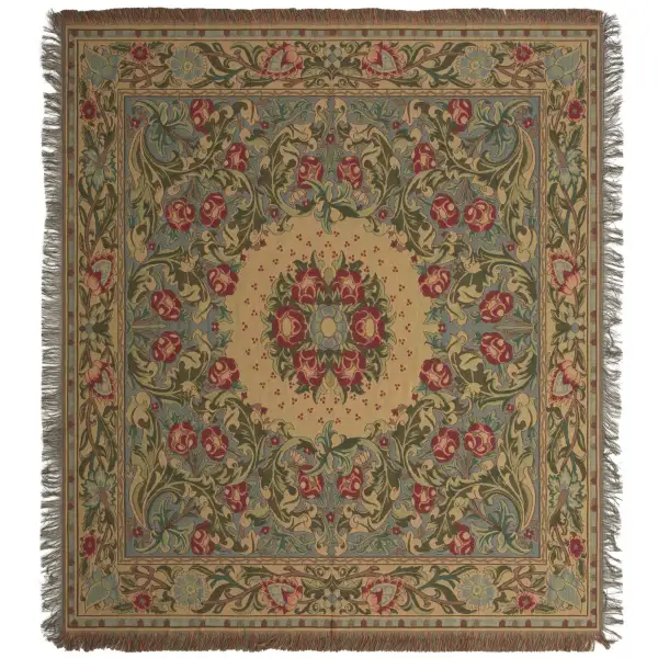 William Morris Florals Belgian Throw