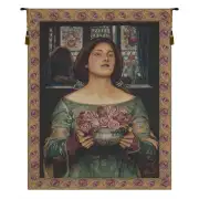 Offering The Roses Italian Tapestry - 38 in. x 54 in. AViscose/polyesterampacrylic by John William Waterhouse