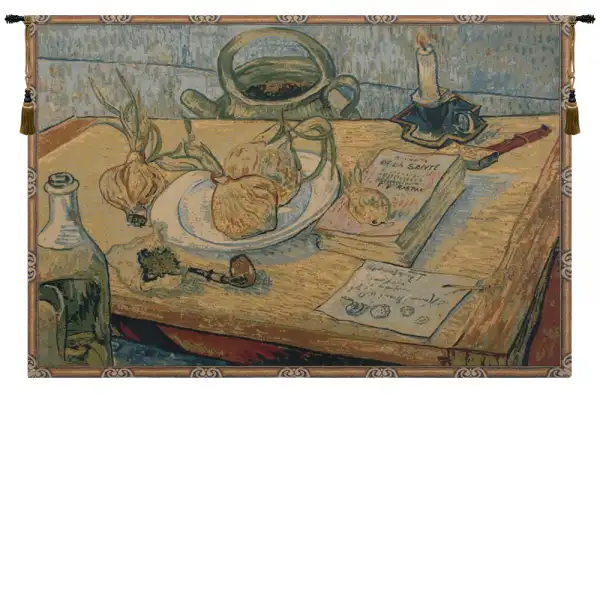 Garlic Still Life Italian Tapestry